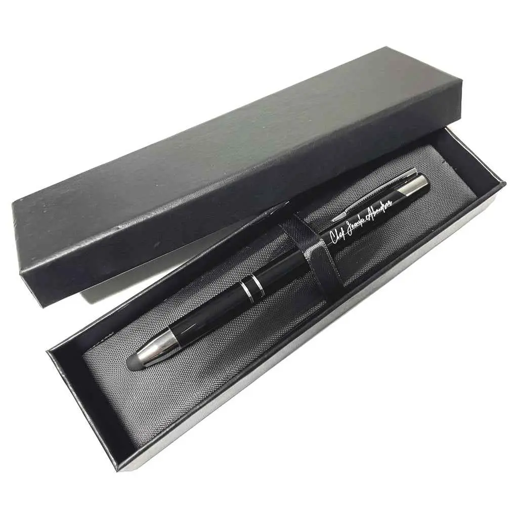 Stylo personnalisé avec boîte - Noir