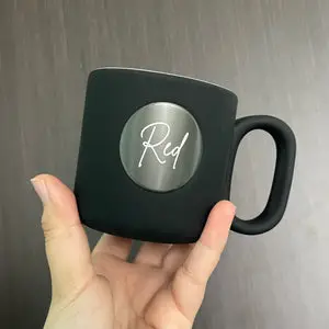 Mug Mat Noir Personnalisé vue 2