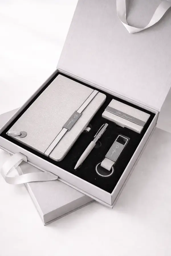 Coffret 4 pièces de luxe effet jeans