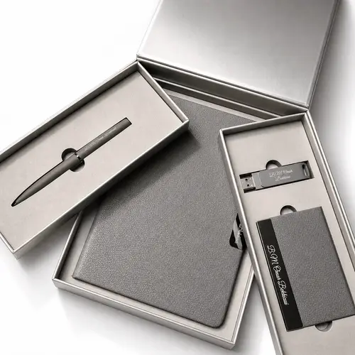 Coffret Shadow Wings - Carnet, Stylo & Porte-cartes Personnalisés