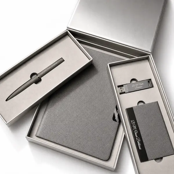 Coffret Shadow Wings - Carnet, Stylo & Porte-cartes Personnalisés