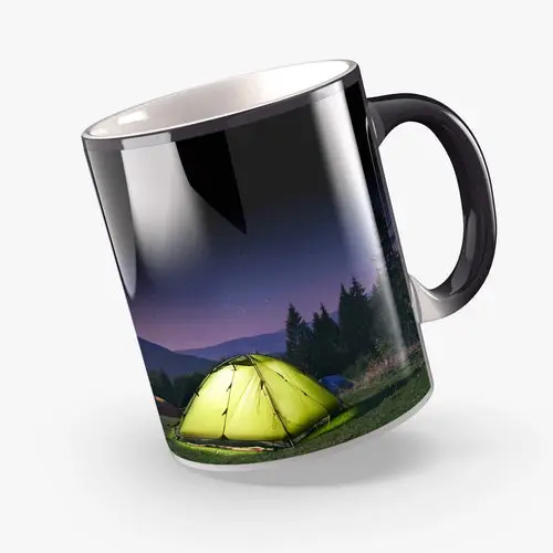 Mug Magique Noir - Révèle votre Photo à la Chaleur