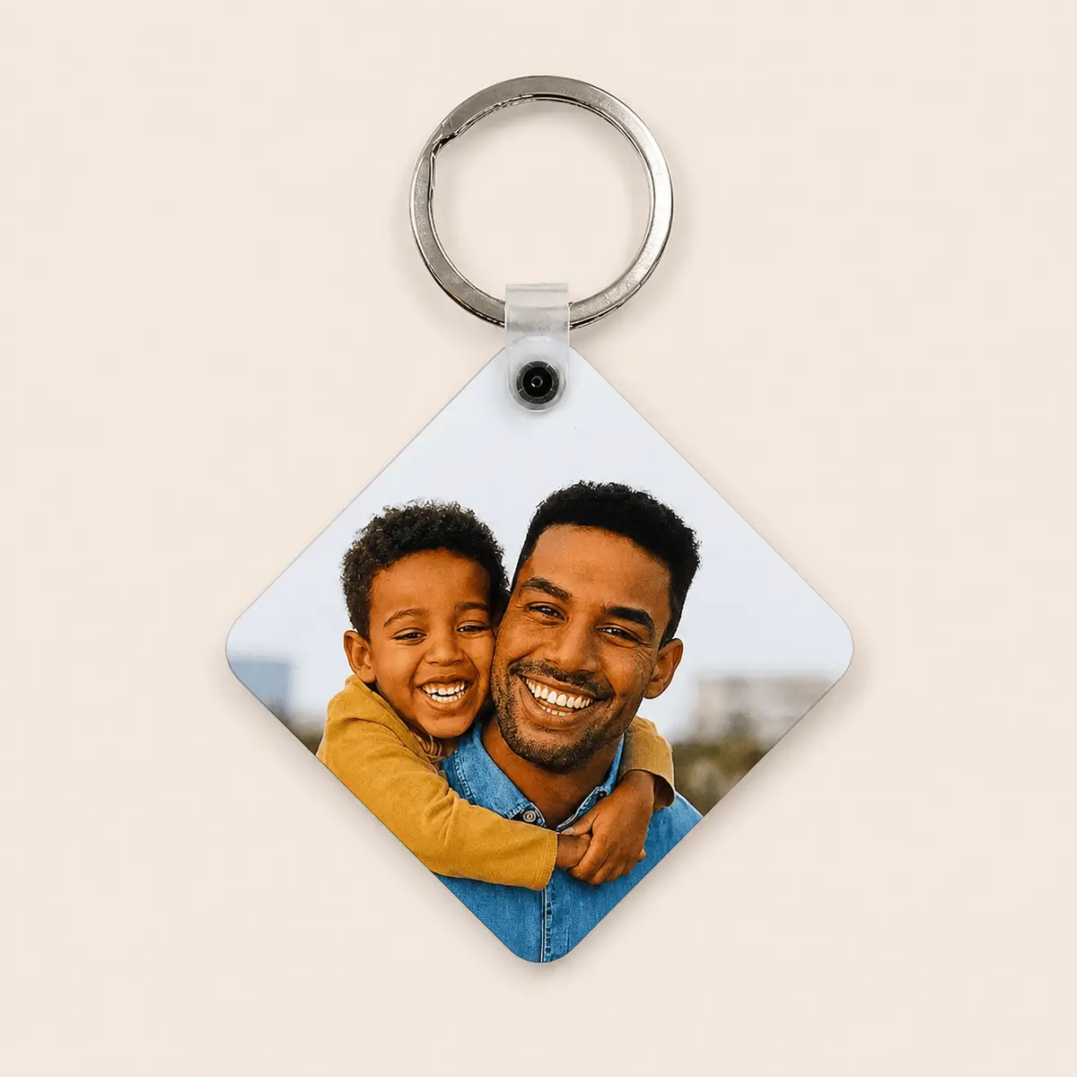 Porte-clés personnalisé carré